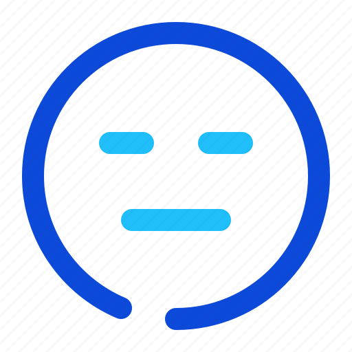 Indifferent, reactionless, emotionless, emoji icon - Download on Iconfinder