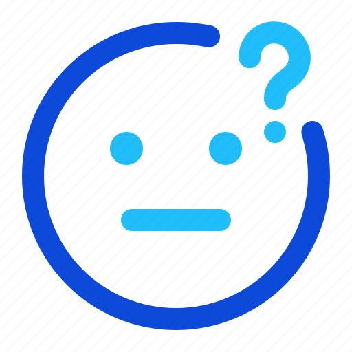 Question, confused, emoji icon - Download on Iconfinder