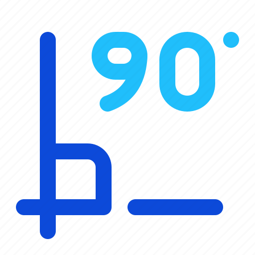 Angle, degrees, geometry, ninety, right icon - Download on Iconfinder