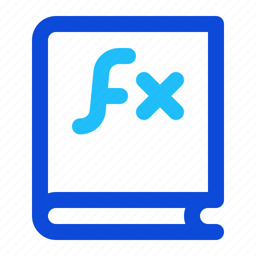 Book, math, function, formula icon - Download on Iconfinder