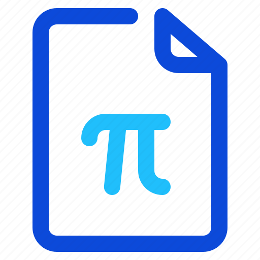 Pi, document, math, education icon - Download on Iconfinder