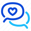 chat, love, heart, vows, message 