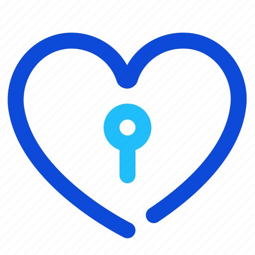 Heart, lock, dating, privacy icon - Download on Iconfinder