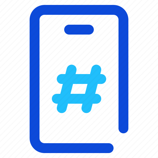 Hashtag, mobile, app icon - Download on Iconfinder