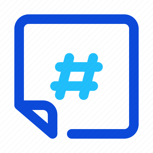 Note, hashtag, tag, topic icon - Download on Iconfinder