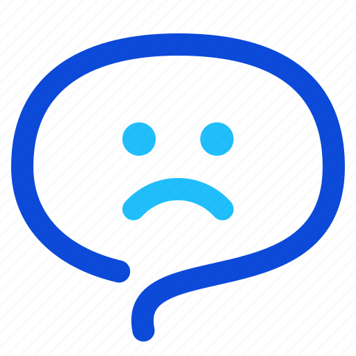 Sad, message, emoji, chat icon - Download on Iconfinder