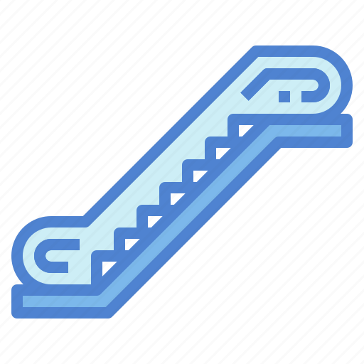 Escalator, furniture, stairs, transportation icon - Download on Iconfinder