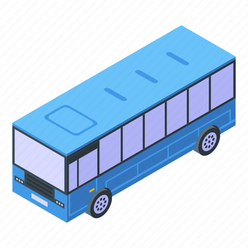 City, bus, isometric icon - Download on Iconfinder
