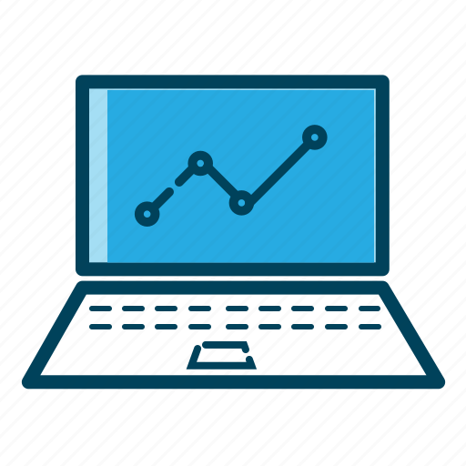 Analytics, laptop, analysis, business, graph, report, statistics icon - Download on Iconfinder
