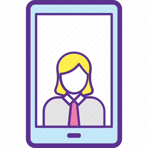 Communication, monitor, video call, video chat, video conference icon - Download on Iconfinder