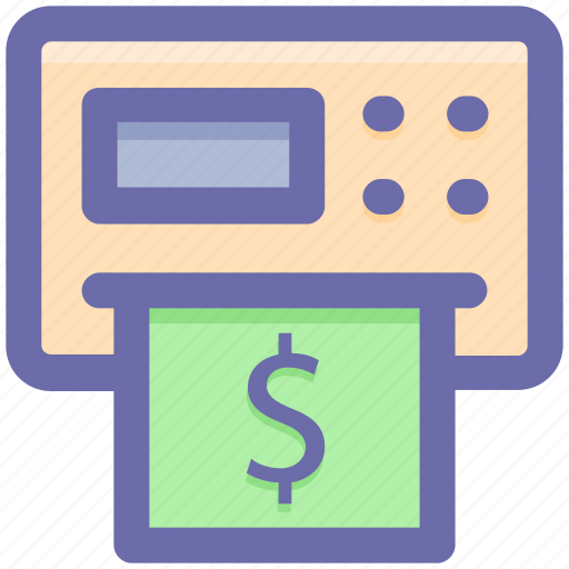 Atm, atm machine, cash, dollar, machine, money, withdrawal icon - Download on Iconfinder