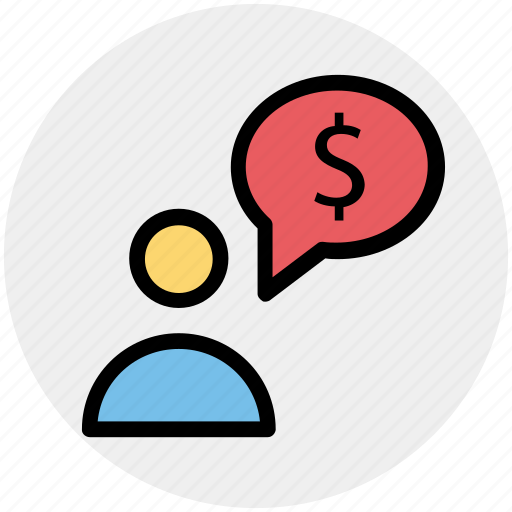 Adviser, banking, dollar, man, message, person icon - Download on Iconfinder