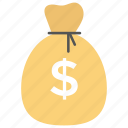 dollar bag, dollar sack, donation, finance, investment, savings