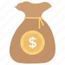 dollar bag, dollar sack, donation, finance, investment, savings