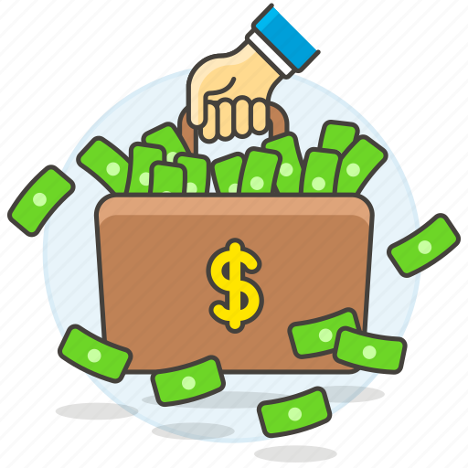 Banknote, briefcase, business, cash, dollar, luggage, metaphors icon - Download on Iconfinder