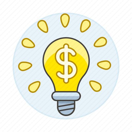 Brilliant, business, dollar, idea, lightbulb, metaphors, millionaire icon - Download on Iconfinder