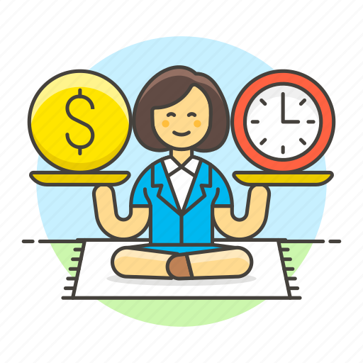 Balance, woman, business, productivity, efficiency, strategy, efficient icon - Download on Iconfinder