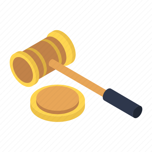 Auction, financial justice, justice equipments, law, mallett, no bidding icon - Download on Iconfinder