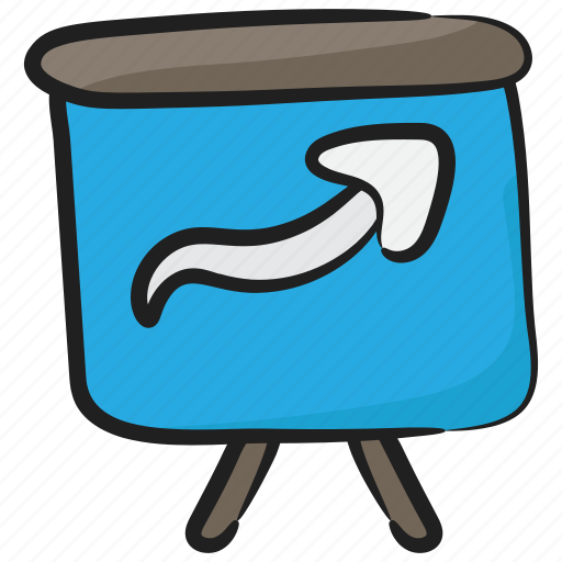 Business analytics, business growth, business presentation, growth chart, presentation easel icon - Download on Iconfinder