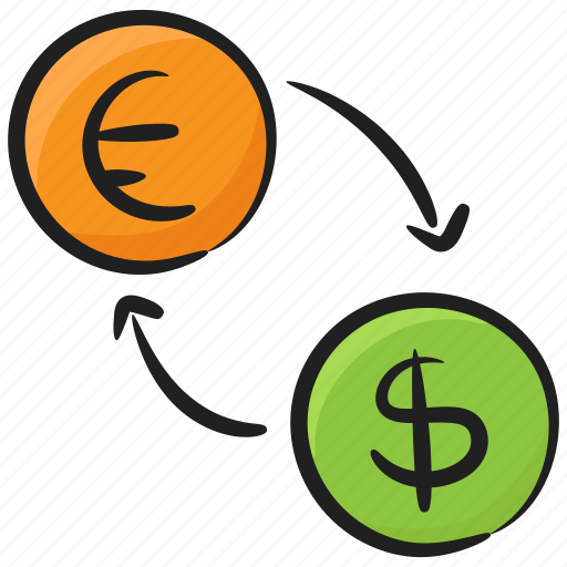 Dollar exchange, financial exchange, foreign exchange, money conversion, money transfer icon - Download on Iconfinder