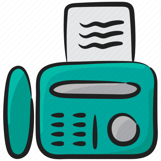 Copy machine, electronic machine, electronic message, facsimile, fax machine icon - Download on Iconfinder