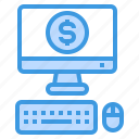 business, computer, money, monitor, screen