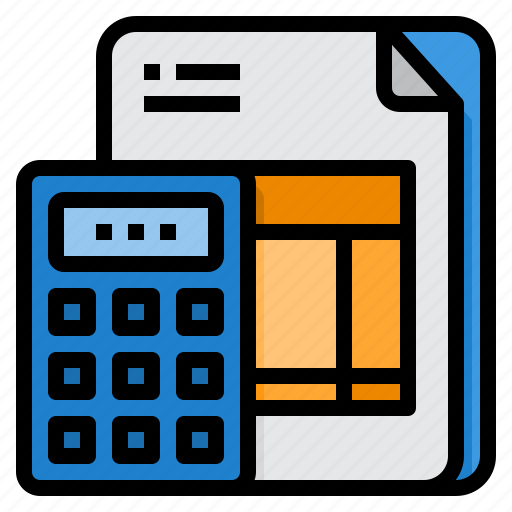 Calculator, documant, papers, report, stat icon - Download on Iconfinder