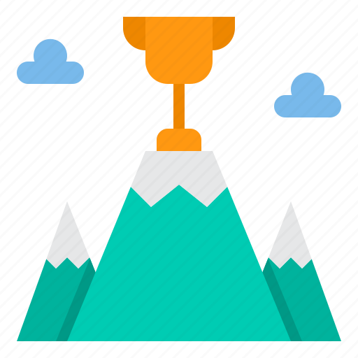 Business, goal, mountain, on, success, top, trophy icon - Download on Iconfinder