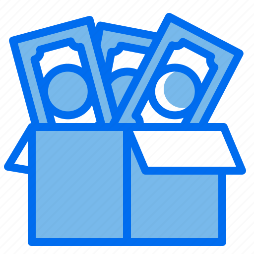 Money, currency, open, box icon - Download on Iconfinder