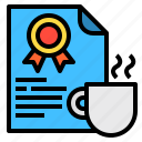 certificate, guarantee, reward, mug