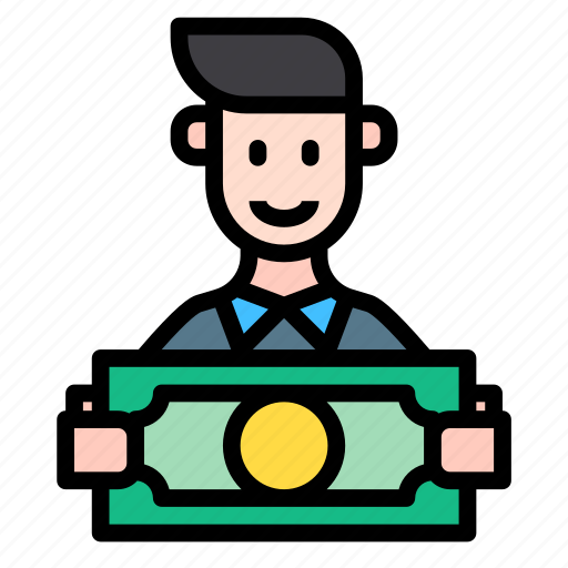 Man, money, business, reward icon - Download on Iconfinder