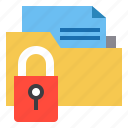 folder, key, lock, data, security