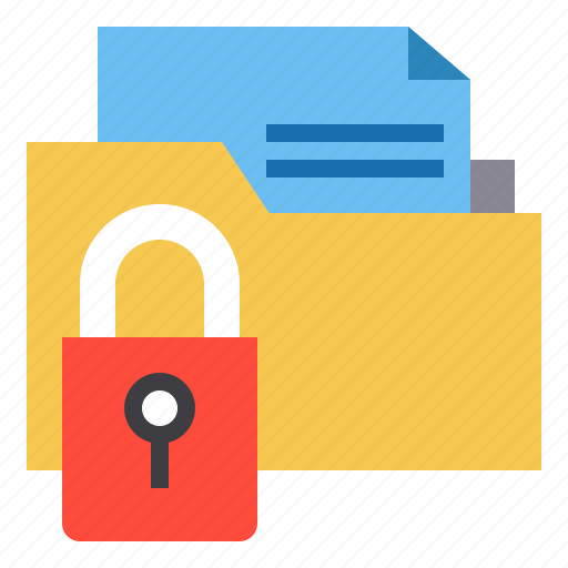Folder, key, lock, data, security icon - Download on Iconfinder