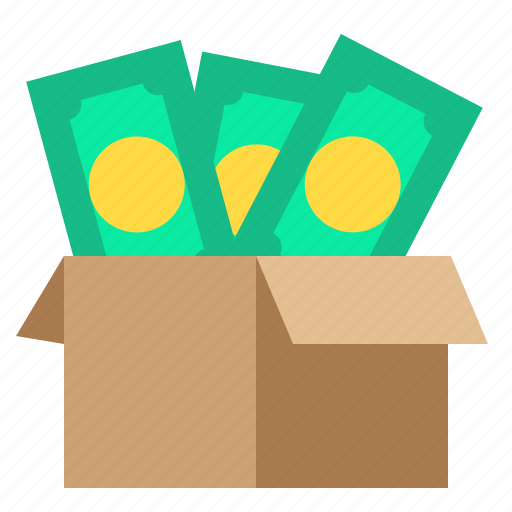 Money, currency, open, box icon - Download on Iconfinder