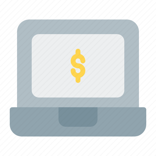 Business, laptop, online, finance, dollar icon - Download on Iconfinder
