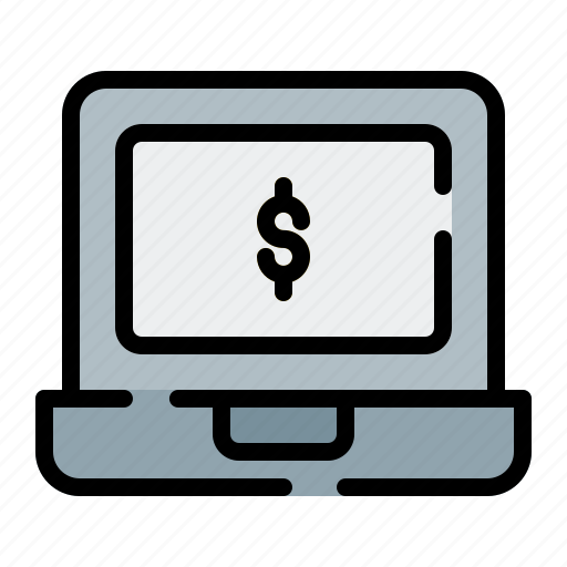 Business, laptop, management, finance, dollar, office icon - Download on Iconfinder
