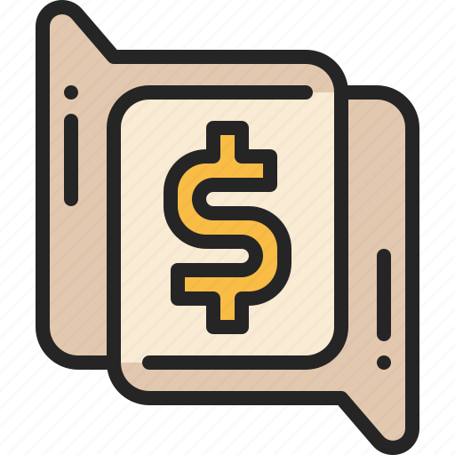 Talking, chat, box, message, business, money, conversation icon - Download on Iconfinder