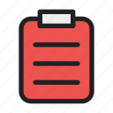 report, business, clipboard, document, file