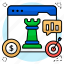 web strategy, business planning, schematic strategy, financial strategy, chess piece 