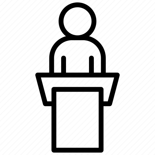 Person, speech, businessman, men, character, office icon - Download on Iconfinder