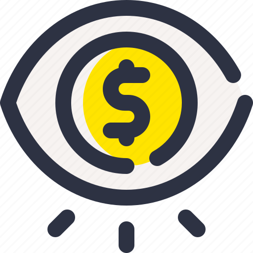 Vision, eye, business, money icon - Download on Iconfinder