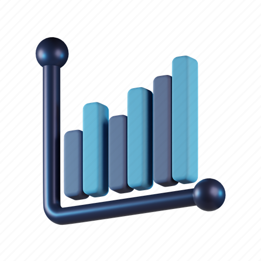 Bar chart, diagram, statistics, analytics, data, business, report 3D illustration - Download on Iconfinder