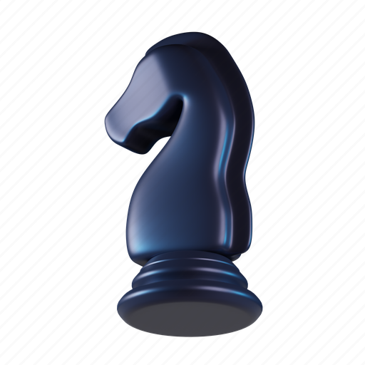Chess, horse, knight, game, toy, piece, strategy 3D illustration - Download on Iconfinder