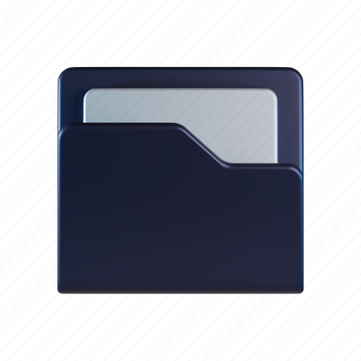 Folder, archive, files, document, file, data, storage 3D illustration - Download on Iconfinder