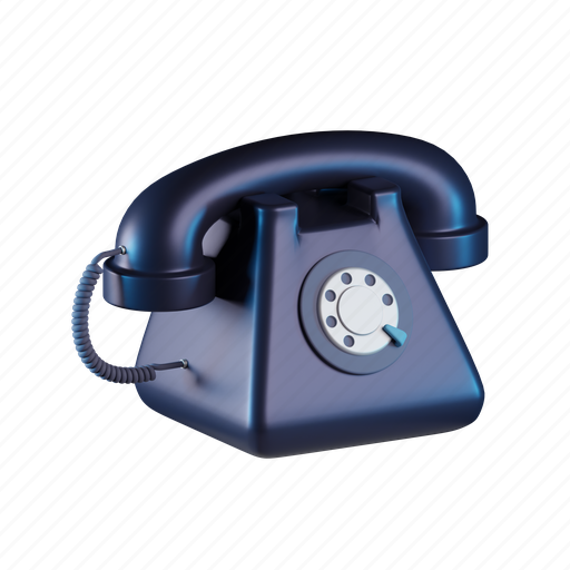 Phone, office phone, communication, device, mobile, call, dial 3D illustration - Download on Iconfinder