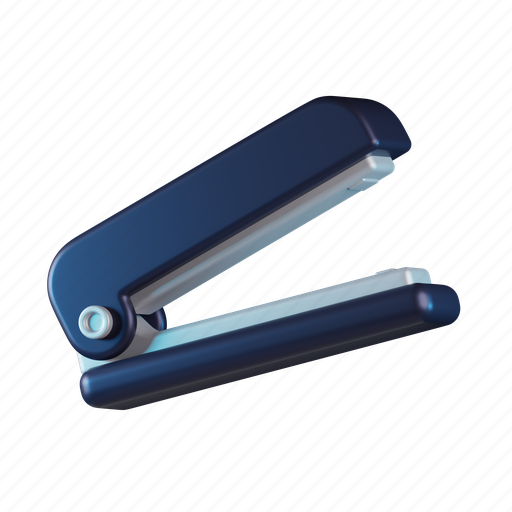 Stapler, stationer, tool, paper, bind, document, staple 3D illustration - Download on Iconfinder