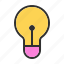 idea, think, lamp, creativity, bulb, innovation, brain 