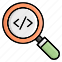 search code, review code, programming, search, finding, computer, coding