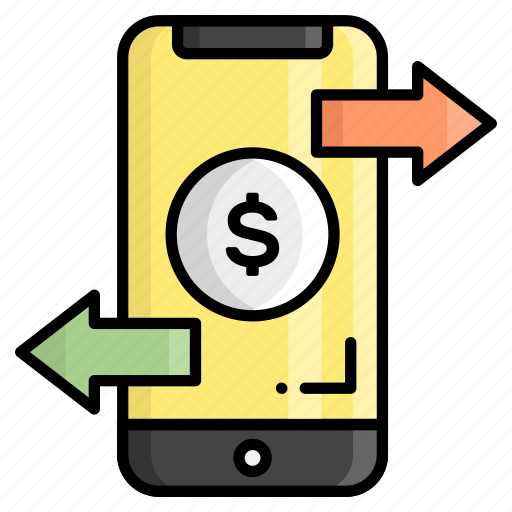 Mobile transaction, money transfer, mobile payment, payment method, finance and business, banking, accounting icon - Download on Iconfinder