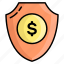 finance security, business protection, secure payment, secure money, protection shield, dollar protection, business and finance 